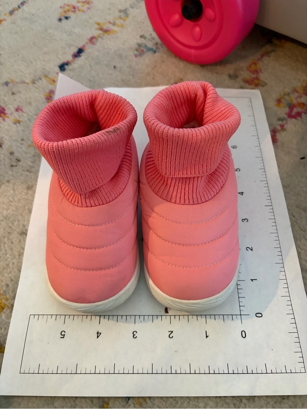 Kids Pink Cozy Puffer Booties - Comfortable Slip-On Shoes